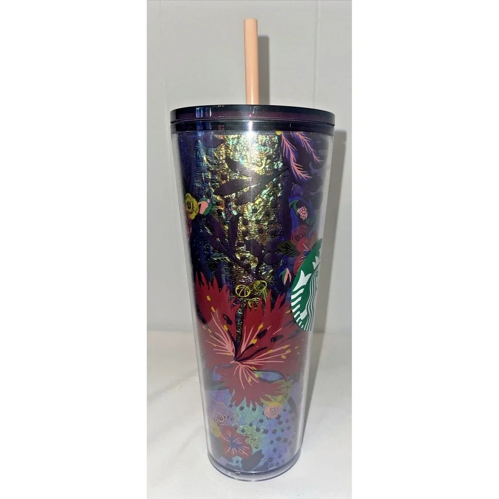Starbucks Fall 2021 Rising Floral Flowers venti/24oz‎ Cold Cup